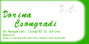 dorina csongradi business card